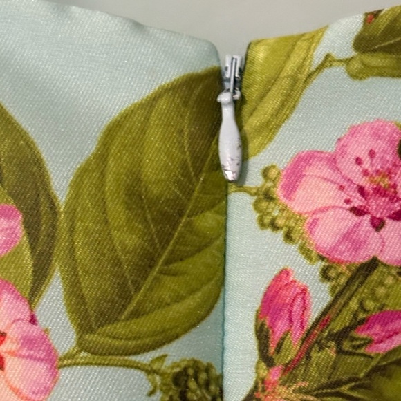 Talbots Botanical Flowers Cap Sleeve Sheath Cocktail Dress sz. 8 - Picture 12 of 12